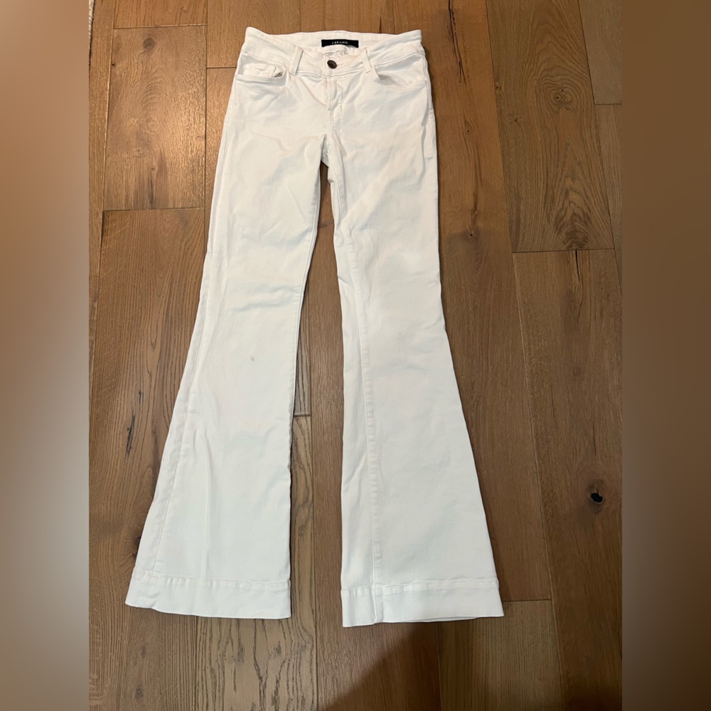 J Brand Love Story Flare Jeans Blanc